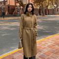 New Long Double sided Camel Velvet Coat Korean Edition Suit Collar AutumnWinter Woolen Coat